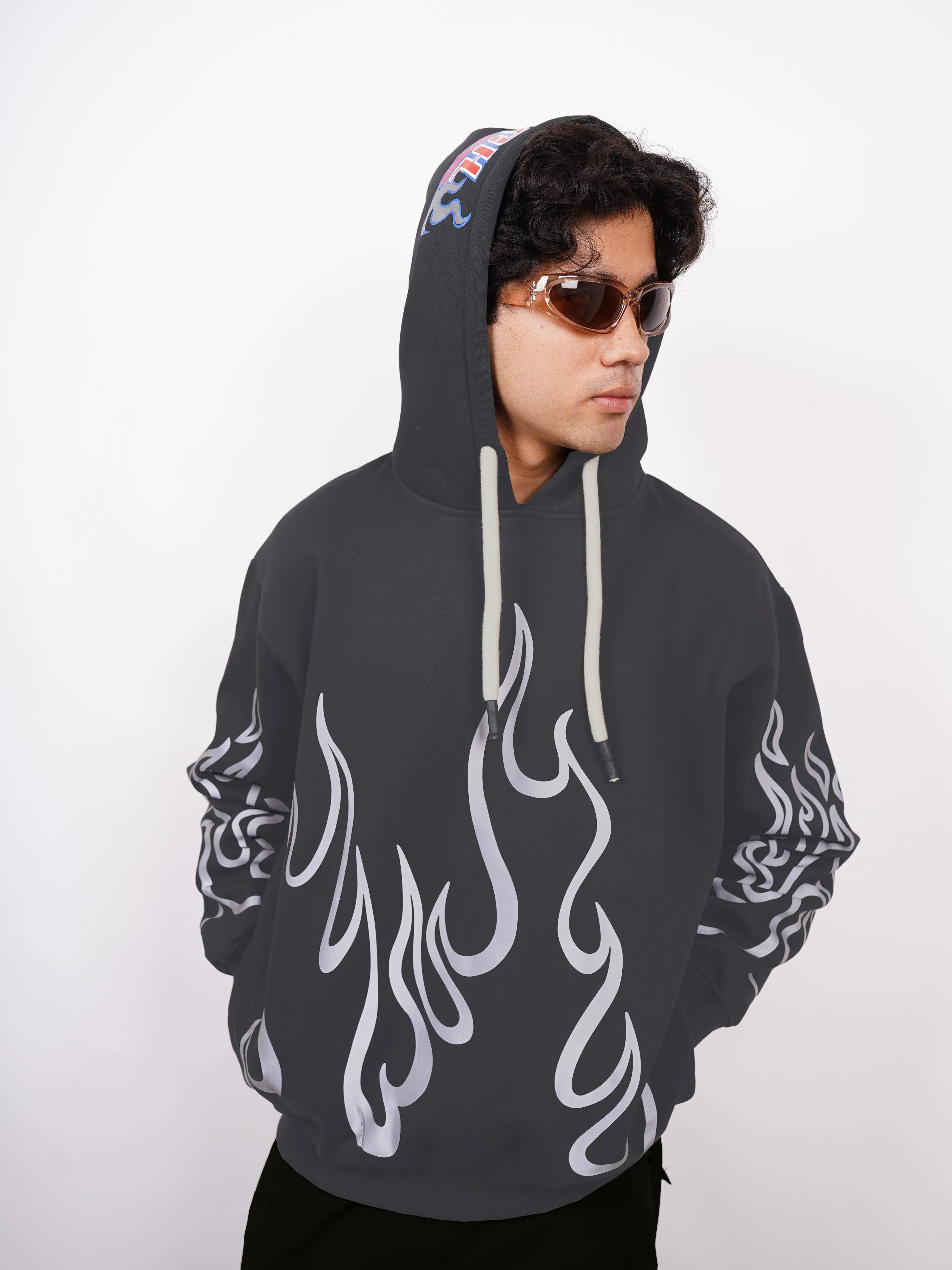 Sosuke Aizen Bleach (Reflective) : Baggy Hoodie For Men and Women