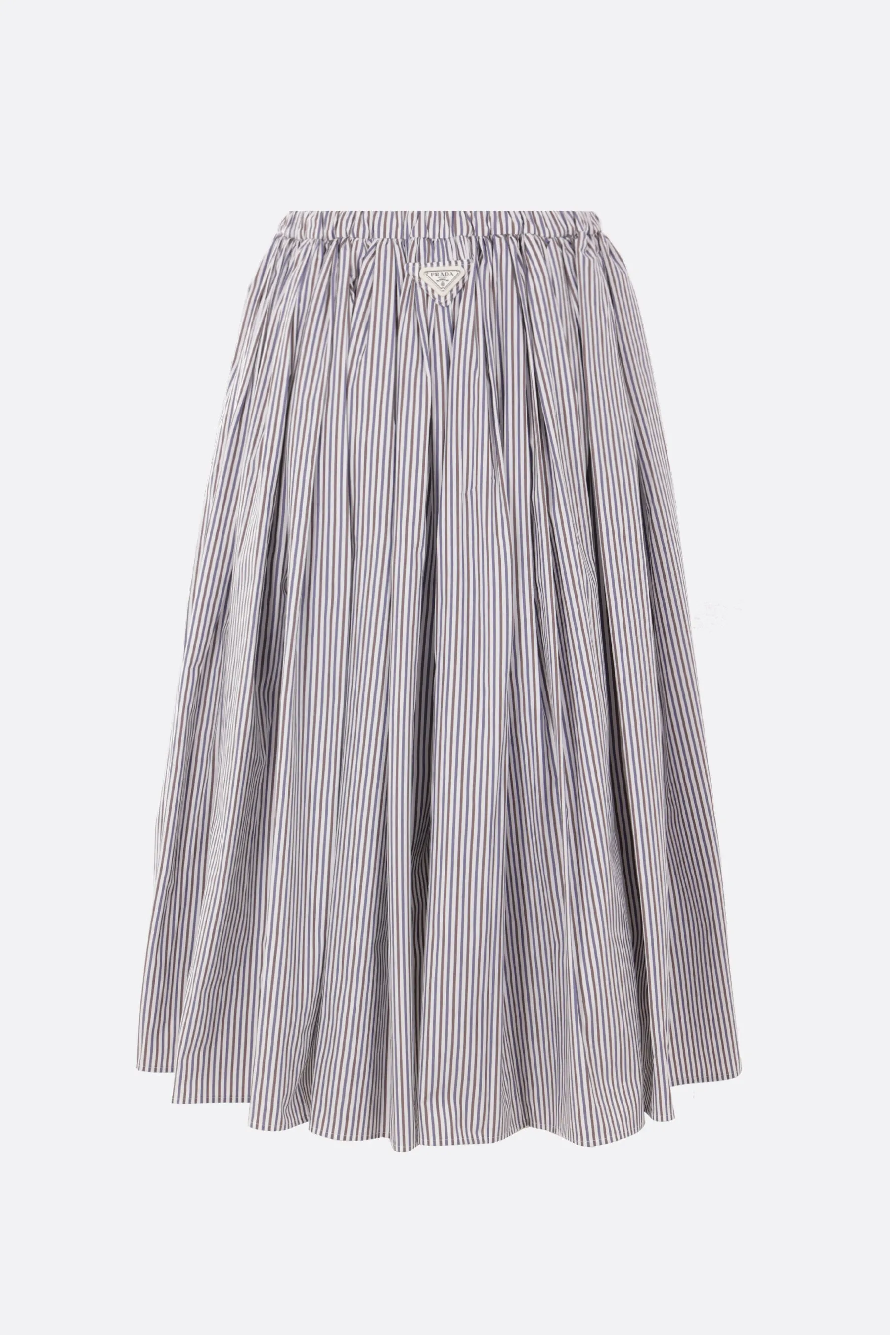 Striped Poplin Circle Skirt