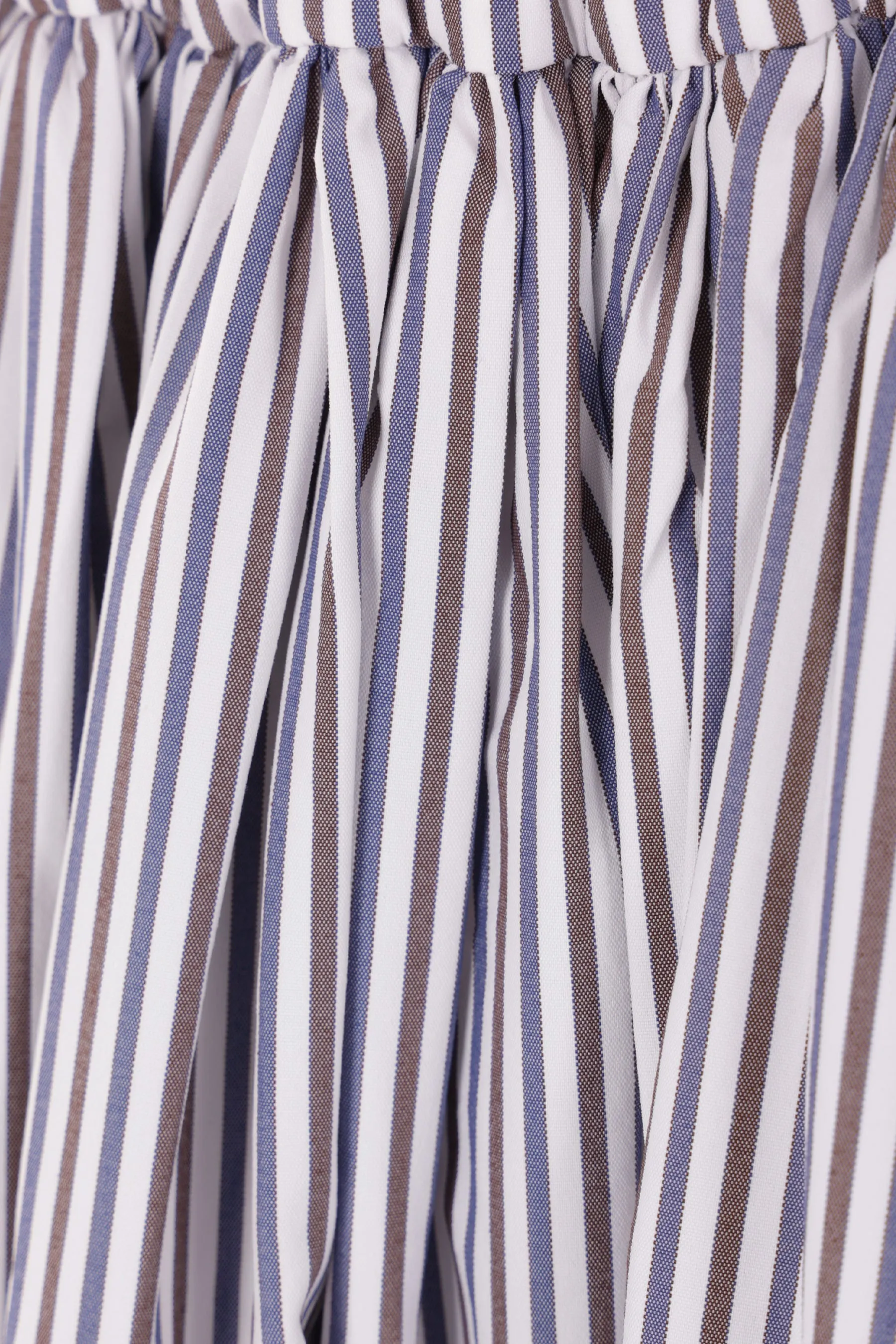 Striped Poplin Circle Skirt