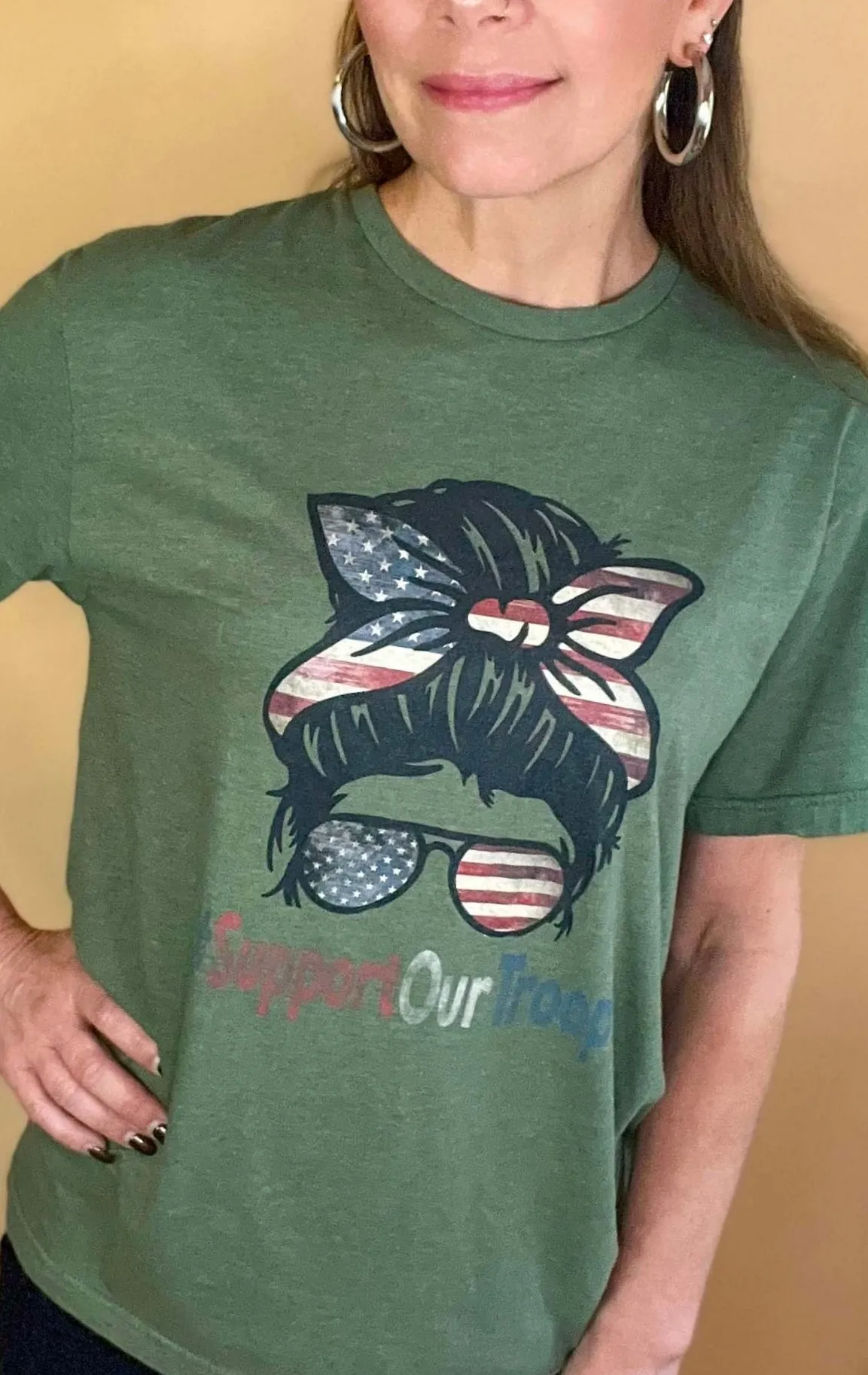 Support Our Troops Graphic Tee