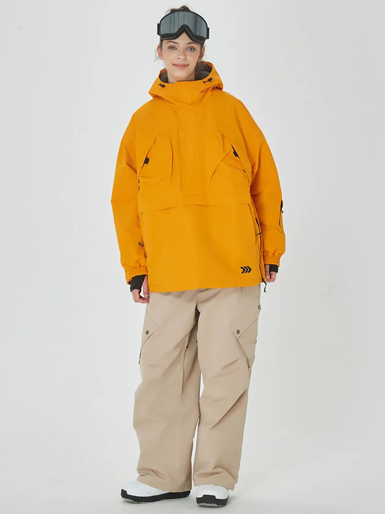 Women's Freerider Baggy Anorak Jacket with Swag Cargo Snowboard Pants