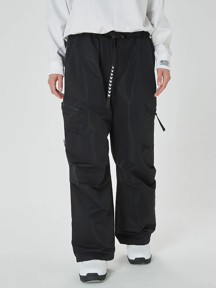 Women's Prime Mountain Baggy Snow Pants with Dual Side Cargo Pockets